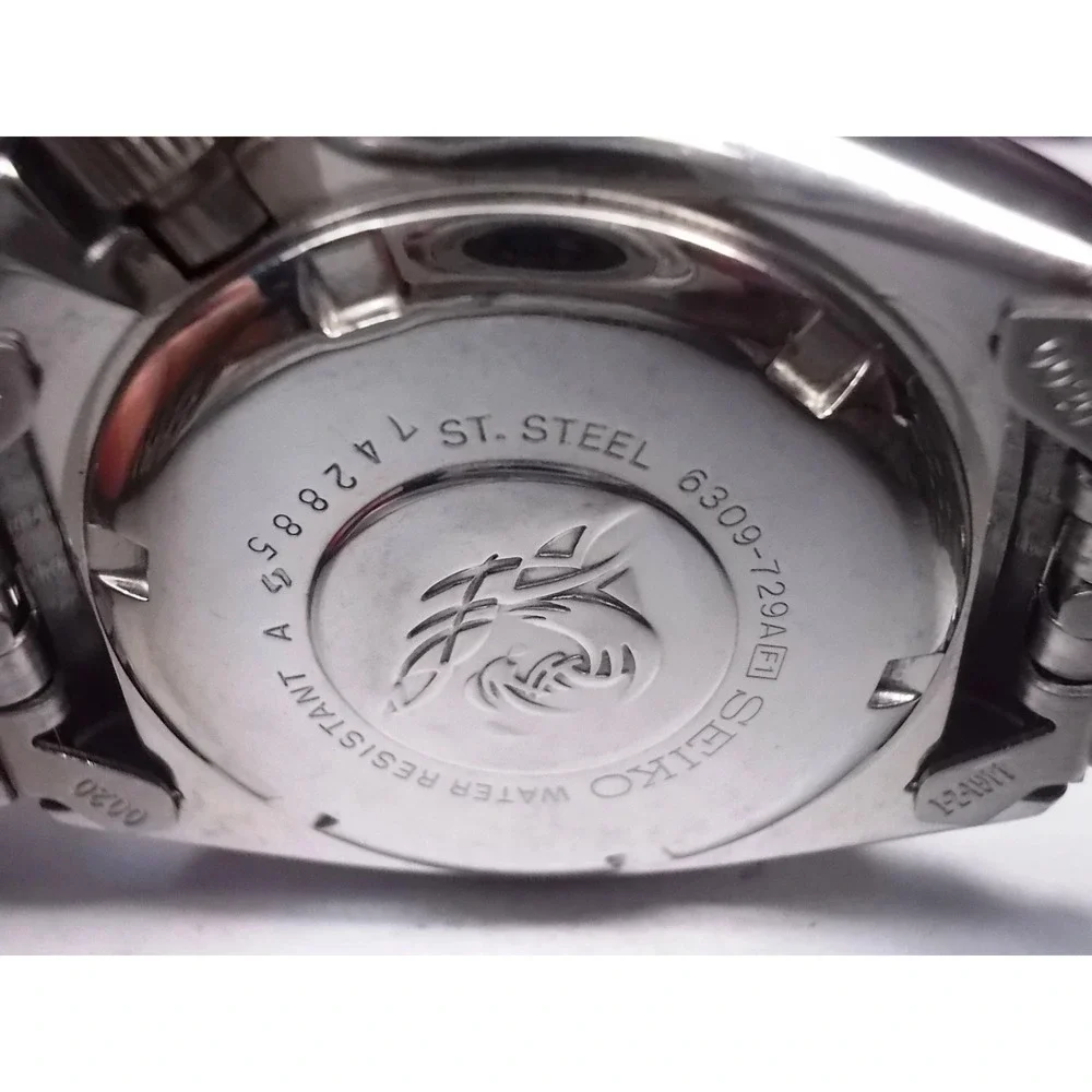 SEIKO 150M DAY/DATE DIVERS AUTO MENS WATCH 6309-729A 'WHITE SEIKO 5' (SN 742885)
